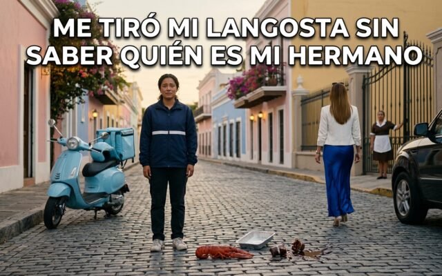 Le cobré una langosta a una rica que la tiró al suelo sin saber que mi hermano es fiscal