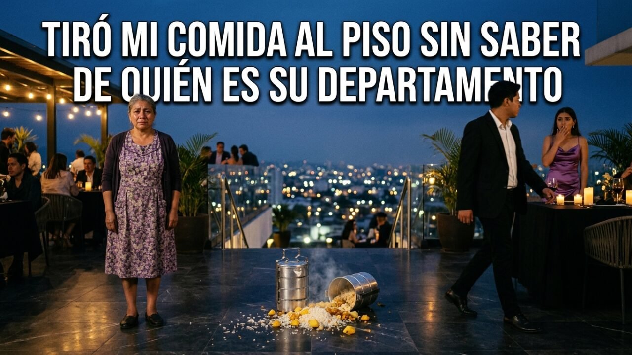 Le llevé comida a mi hijo y la tiró al piso sin saber que su departamento está a mi nombre