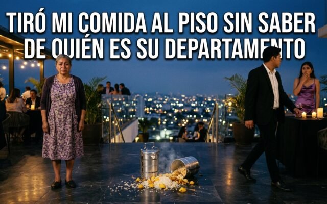 Le llevé comida a mi hijo y la tiró al piso sin saber que su departamento está a mi nombre