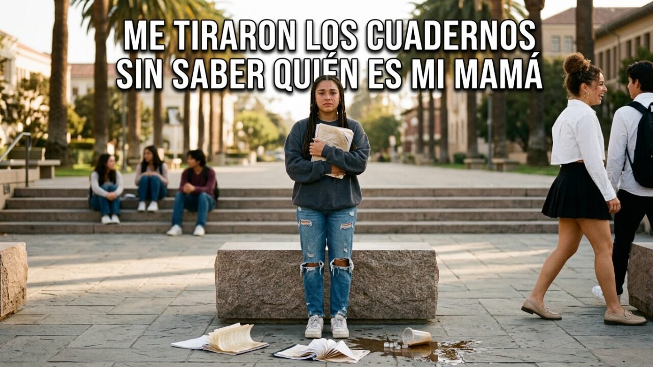 Una compañera tiró mis cuadernos y mi café sin saber que mi mamá es la dueña de la universidad